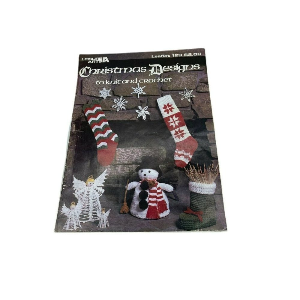 Leisure Arts Christmas Designs To Knit And Crochet  Leaflet 129